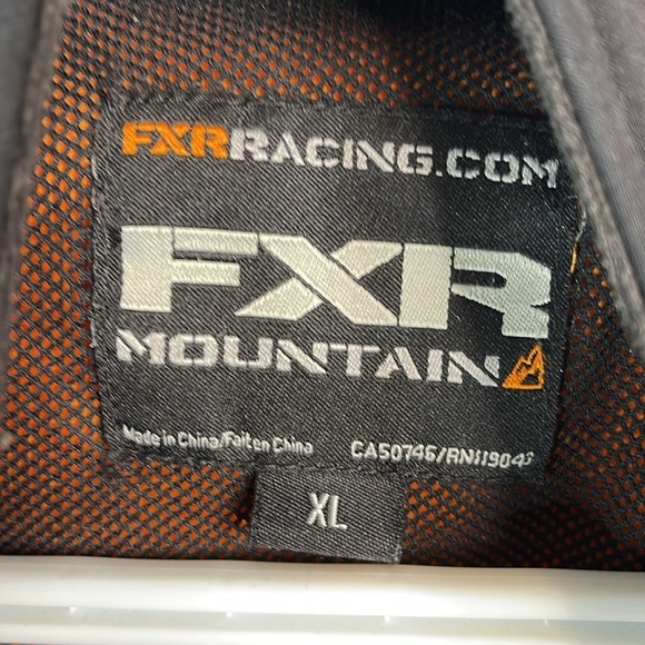 FXR Mountain Mens Black Soft Shell Jacket Fleece Lined Graphics Logo Neon XL - Picture 13 of 16